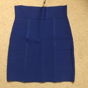 BCBG bandage skirt royal blue nwt